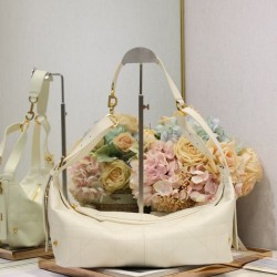 Borsa Dior Piccola/Media D-Journey in Vitello Liscio Vintage Beige