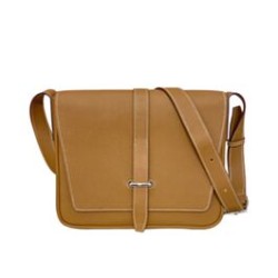 Borsa a tracolla Hermès Steve Light Junior Caffè chiaro