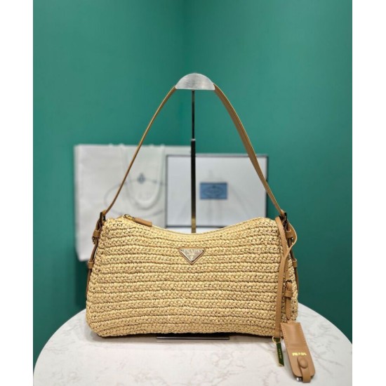 Replica Borsa grande all'uncinetto Prada Aimee Albicocca imitazione False Online Replica Borsa grande all'uncinetto Prada Aimee Albicocca imitazione False Online