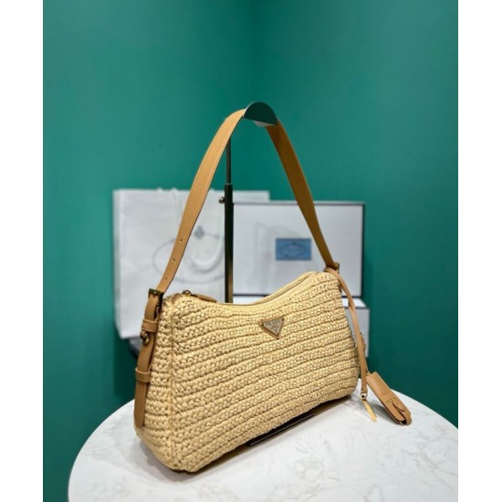 Replica Borsa grande all'uncinetto Prada Aimee Albicocca imitazione False Online Replica Borsa grande all'uncinetto Prada Aimee Albicocca imitazione False Online