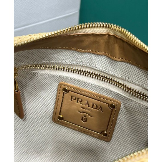 Replica Borsa grande all'uncinetto Prada Aimee Albicocca imitazione False Online Replica Borsa grande all'uncinetto Prada Aimee Albicocca imitazione False Online