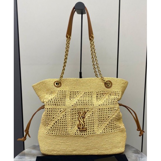 Replica Shopping Jamie YSL Saint Laurent in rafia Albicocca imitazione False Online Replica Shopping Jamie YSL Saint Laurent in rafia Albicocca imitazione False Online