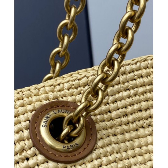 Replica Shopping Jamie YSL Saint Laurent in rafia Albicocca imitazione False Online Replica Shopping Jamie YSL Saint Laurent in rafia Albicocca imitazione False Online
