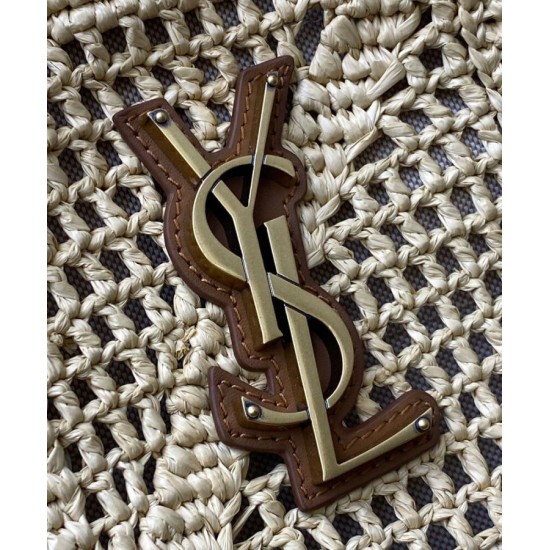 Replica Shopping Jamie YSL Saint Laurent in rafia Albicocca imitazione False Online Replica Shopping Jamie YSL Saint Laurent in rafia Albicocca imitazione False Online