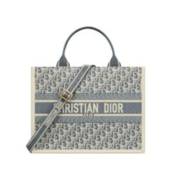 Replica Borsa media Christian Dior Book Tote blu