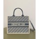 Replica Borsa media Christian Dior Book Tote blu