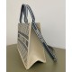 Replica Borsa media Christian Dior Book Tote blu