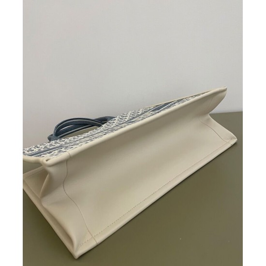 Replica Borsa media Christian Dior Book Tote blu