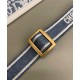 Replica Borsa media Christian Dior Book Tote blu