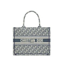 Borsa media Christian Dior Book Tote crema