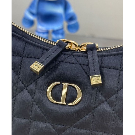 Replica Mini borsa Christian Dior Miss Caro Diorling con catena, nera Replica Mini borsa Christian Dior Miss Caro Diorling con catena, nera