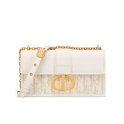 Borsa Dior 30 Montaigne East-West con catena Crema