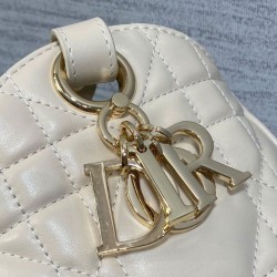 Borsa Christian Dior D-Motion media crema