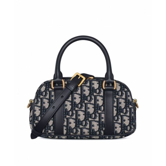Replica Borsa Christian Dior D-Vibe East-West Nano, blu scuro Replica Borsa Christian Dior D-Vibe East-West Nano, blu scuro