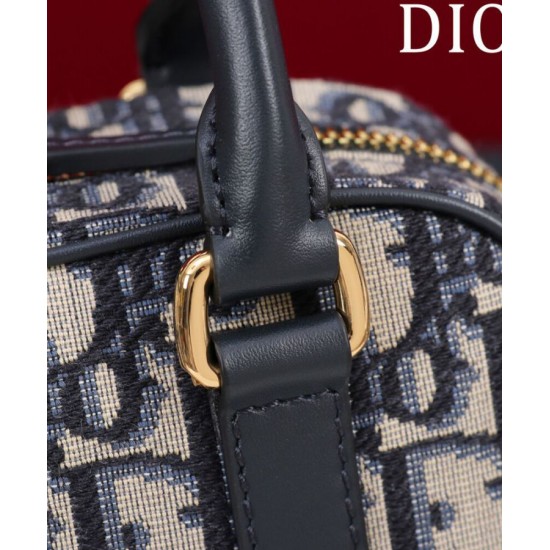 Replica Borsa Christian Dior D-Vibe East-West Nano, blu scuro Replica Borsa Christian Dior D-Vibe East-West Nano, blu scuro