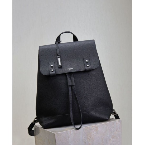 Replica Zaino YSL Saint Laurent Sac De Jour in pelle martellata, nero Replica Zaino YSL Saint Laurent Sac De Jour in pelle martellata, nero