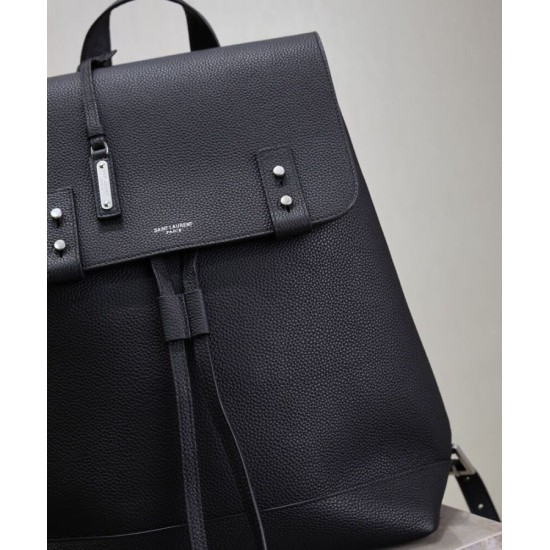 Replica Zaino YSL Saint Laurent Sac De Jour in pelle martellata, nero Replica Zaino YSL Saint Laurent Sac De Jour in pelle martellata, nero