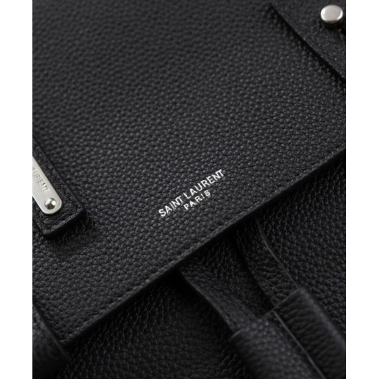 Replica Zaino YSL Saint Laurent Sac De Jour in pelle martellata, nero Replica Zaino YSL Saint Laurent Sac De Jour in pelle martellata, nero