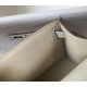 Replica Borsa Hermès Kelly Pochette in pelle Epsom bianca Replica Borsa Hermès Kelly Pochette in pelle Epsom bianca