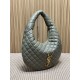 Replica Borsa hobo Icare YSL Saint Laurent in nappa grigio/verde Imitazioni Falso