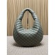 Replica Borsa hobo Icare YSL Saint Laurent in nappa grigio/verde Imitazioni Falso