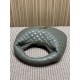 Replica Borsa hobo Icare YSL Saint Laurent in nappa grigio/verde Imitazioni Falso
