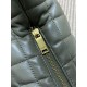 Replica Borsa hobo Icare YSL Saint Laurent in nappa grigio/verde Imitazioni Falso