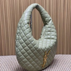 Borsa hobo Icare YSL Saint Laurent in nappa verde