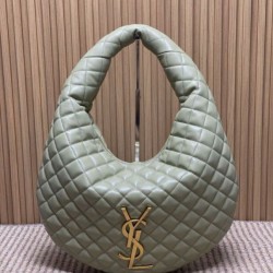 Borsa hobo Icare YSL Saint Laurent in nappa verde