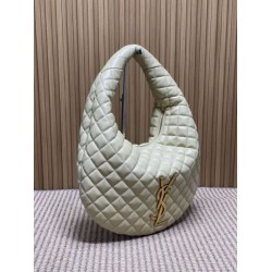 Borsa hobo Icare YSL Saint Laurent in nappa beige