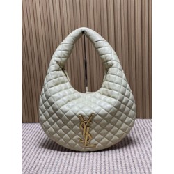 Borsa hobo Icare YSL Saint Laurent in nappa beige