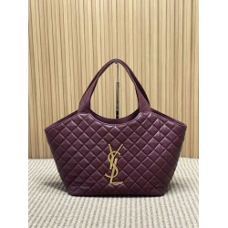 Borsa tote media Icare classico YSL Saint Laurent rossa