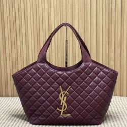 Borsa tote media Icare classico YSL Saint Laurent rossa