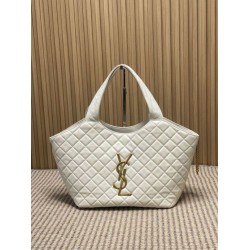 Borsa tote media Icare classico YSL Saint Laurent beige