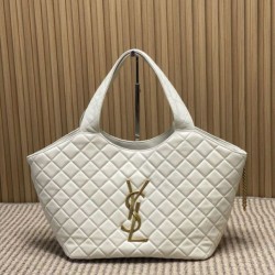 Borsa tote media Icare classico YSL Saint Laurent beige