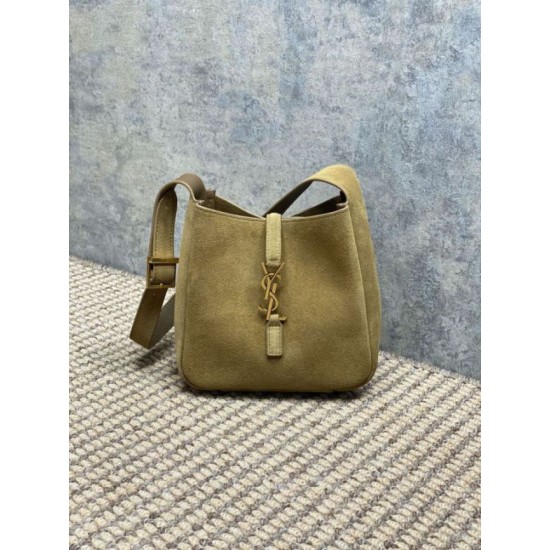 Replica Borsa hobo mini morbida YSL Saint Laurent Le 5 À 7 in pelle scamosciata gialla Imitazioni Falso Replica Borsa hobo mini morbida YSL Saint Laurent Le 5 À 7 in pelle scamosciata gialla Imitazioni Falso