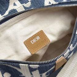 Borsa Saddle Dior Dior Oblique denim jacquard Blu Borsa Saddle Dior Dior Oblique denim jacquard Blu
