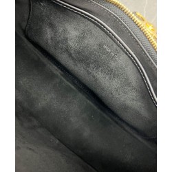 Borsa a tracolla Celine Ava Triomphe Half Moon Nera