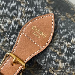 Borsa a tracolla Celine Folcd Caffè scuro Borsa a tracolla Celine Folcd Caffè scuro