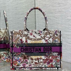Dior Media Book Tote Bag Ricamo Dior 4 Saisons Été Soleil