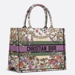Dior Media Book Tote Bag Ricamo Dior 4 Saisons Été Soleil