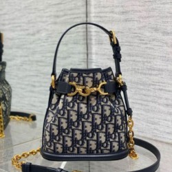 Dior C'est Small Bag Blue Oblique Jacquard