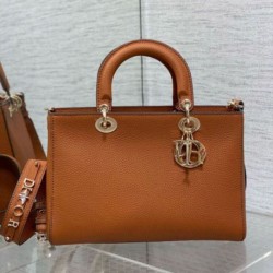 Dior Medium Lady D-Sire My ABCDior Bag Brown Bull