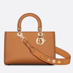 Dior Medium Lady D-Sire My ABCDior Bag Brown Bull