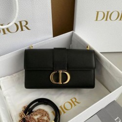 Borsa Dior 30 Montaigne East-West con catena Pelle di vitello nera