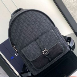 Dior 8 Backpack Black Dior Oblique Jacquard