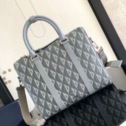 Valigetta Dior Lingot Tela grigia CD Diamond