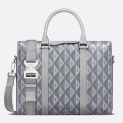 Valigetta Dior Lingot Tela grigia CD Diamond