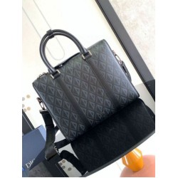 Valigetta Dior Lingot Nera CD Diamond Canvas Valigetta Dior Lingot Nera CD Diamond Canvas