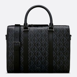 Valigetta Dior Lingot Nera CD Diamond Canvas